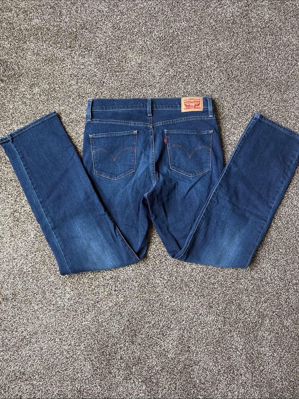 Levi's Men's Straight Jeans - Deep Blue Wash